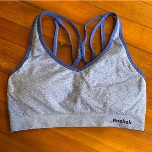 Reebok Heathered Blue Sports Bra